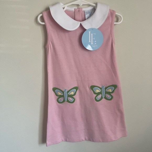 Little English NWT Butterfly Appliqué Dress- 3T - Picture 2 of 3
